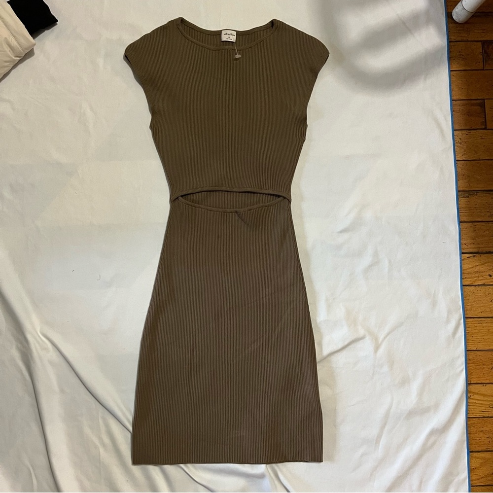 Wilfred cut out knit dress
